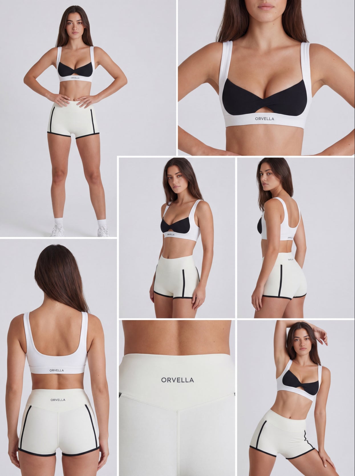 ORVELLA Sculpt Twist Bra &amp; Contour Shorts Set