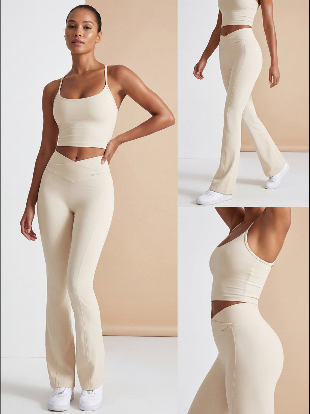 Air Sculpt Flare Legging – Ivory