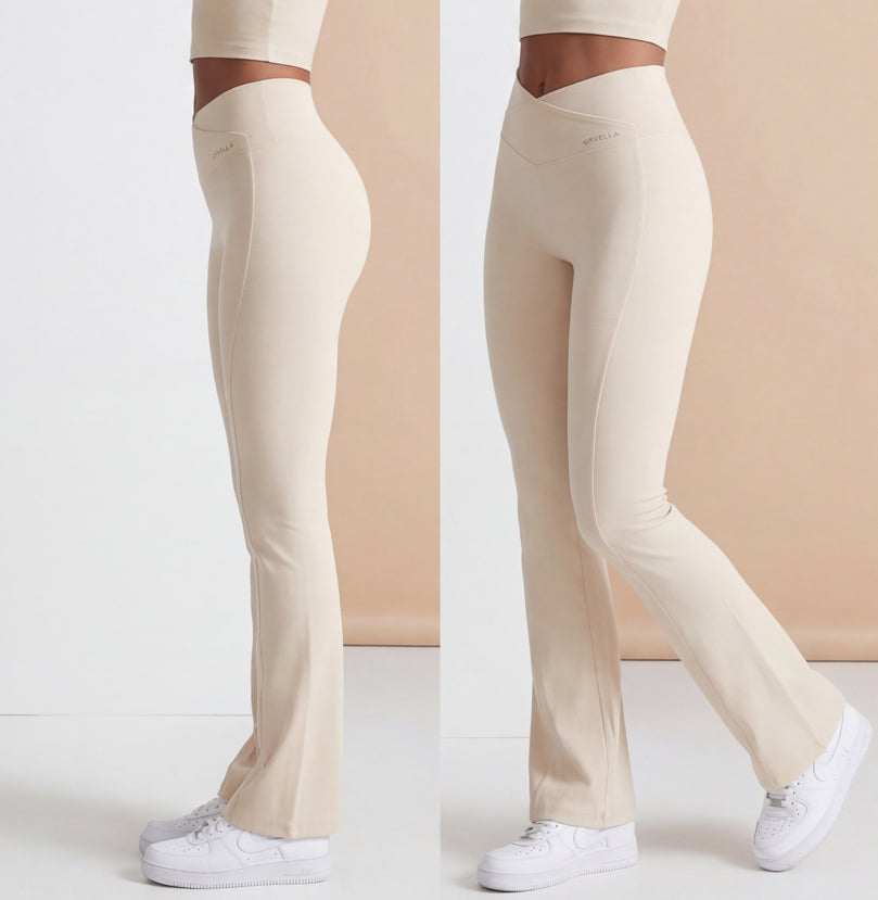 Air Sculpt Flare Legging – Ivory