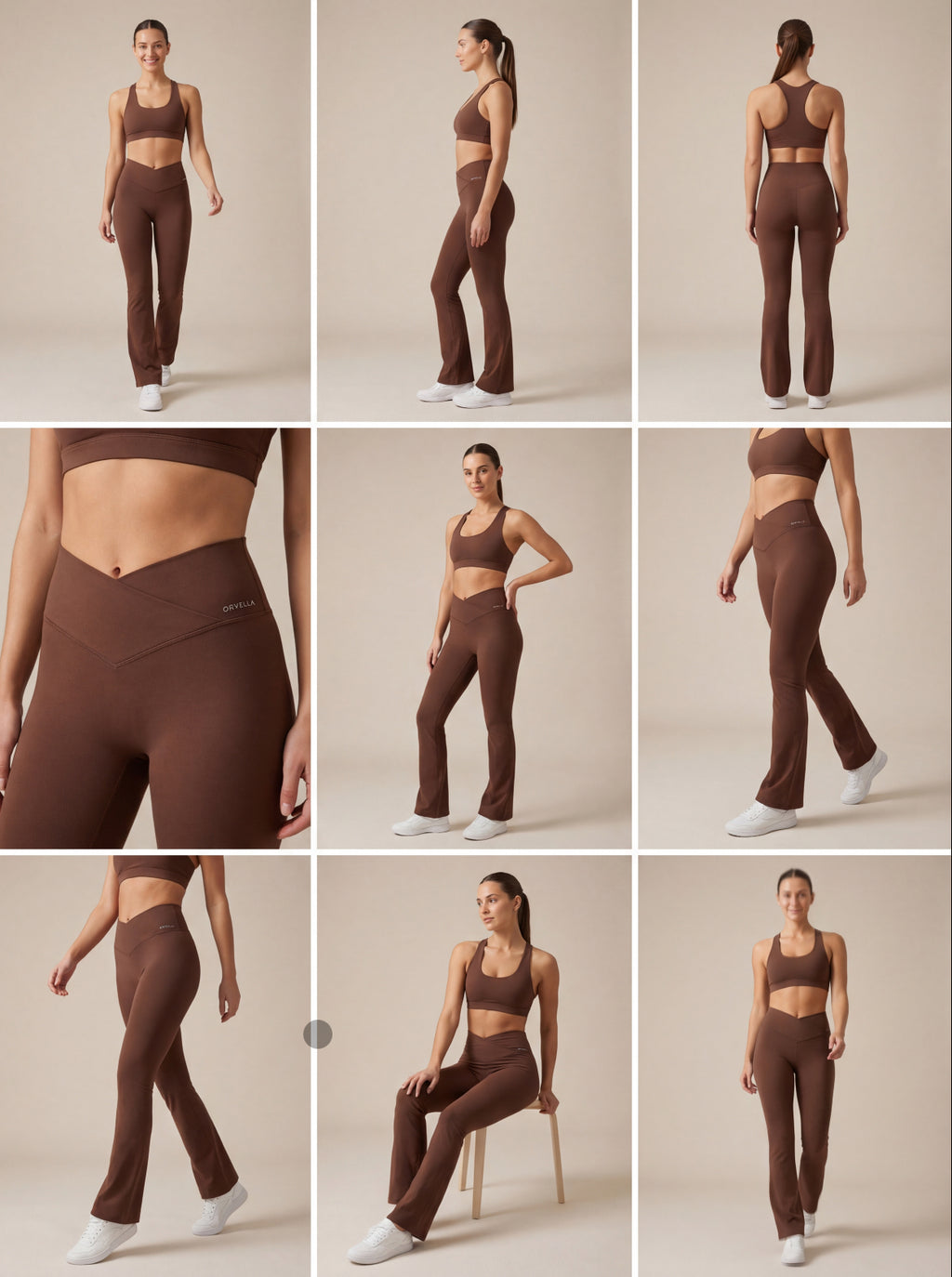 Air Sculpt Flare Legging – Ivory